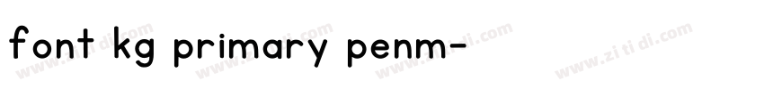 font kg primary penm字体转换